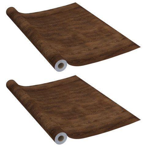 OKLEINY MEBLOWE SAMOPRZYLEPNE 2 SZT. CIEMNY DĄB 500X90CM