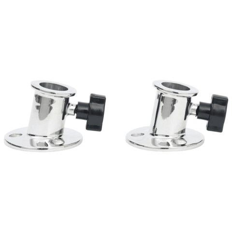 OKRĄGŁE PODSTAWY DO DASZKA BIMINI 2 SZT. RURKI 26MM STALOWE