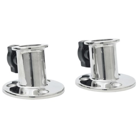 OKRĄGŁE PODSTAWY DO DASZKA BIMINI 2 SZT. RURKI 26MM STALOWE