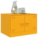 STOLIK KAWOWY MUSZTARDOWY 67X50X44CM STAL