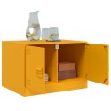 STOLIK KAWOWY MUSZTARDOWY 67X50X44CM STAL