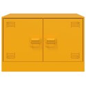 STOLIK KAWOWY MUSZTARDOWY 67X50X44CM STAL