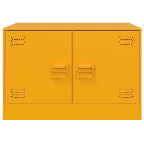 STOLIK KAWOWY MUSZTARDOWY 67X50X44CM STAL