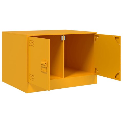 STOLIK KAWOWY MUSZTARDOWY 67X50X44CM STAL