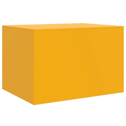 STOLIK KAWOWY MUSZTARDOWY 67X50X44CM STAL