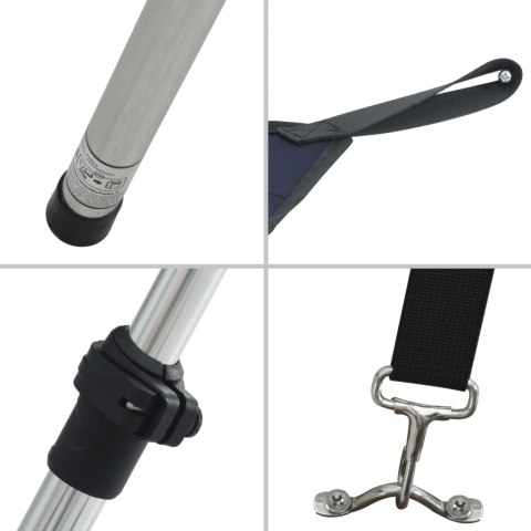 PRZEDŁUŻENIE DASZKA T-TOP DO ŁODZI 170X170X113-182,5CM NIEBIESKI