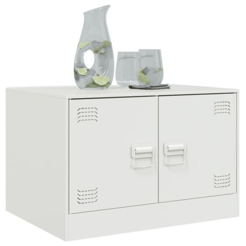 STOLIK KAWOWY BIAŁY 67X50X44CM STAL
