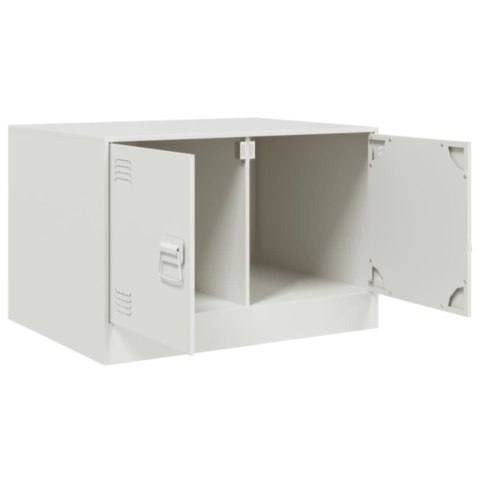 STOLIK KAWOWY BIAŁY 67X50X44CM STAL