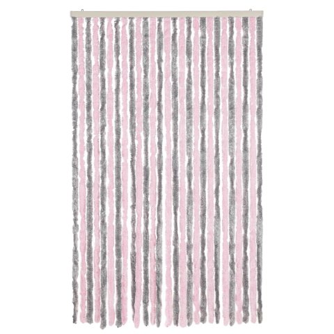 ZASŁONA PRZECIWKO OWADOM SREBRNO-RÓŻOWA 118X220CM SZENIL