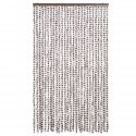 ZASŁONA PRZECIWKO OWADOM TAUPE I BIEL 118X220CM SZENIL