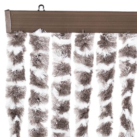 ZASŁONA PRZECIWKO OWADOM TAUPE I BIEL 118X220CM SZENIL