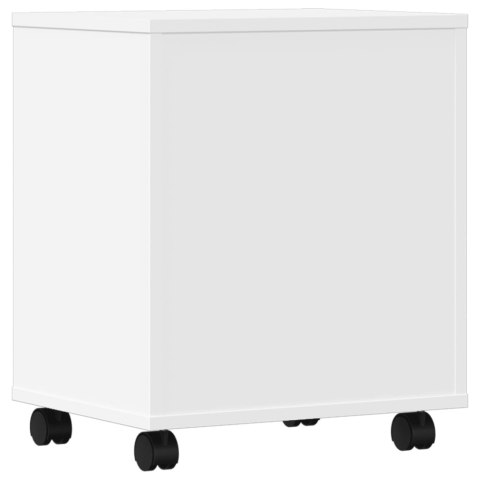 STOJAK POD DRUKARKĘ Z KÓŁKAMI BIAŁY 41X32X48CM