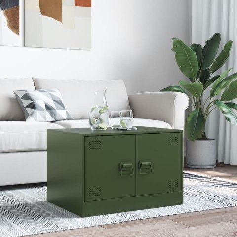 STOLIK KAWOWY OLIWKOWY 67X50X44CM STAL