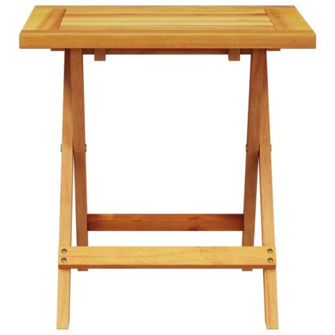 LEŻAKI 2 SZT. ZE STOLIKIEM LITE DREWNO AKACJOWE