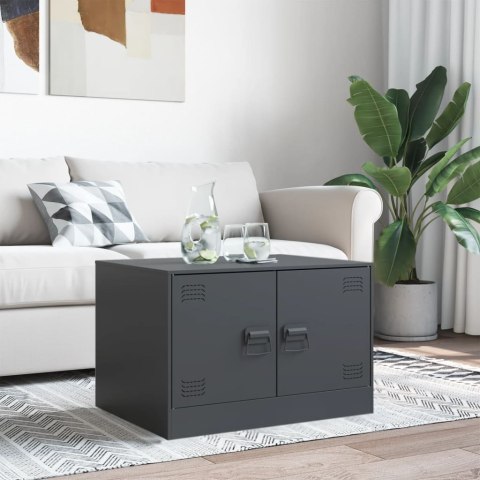 STOLIK KAWOWY ANTRACYTOWY 67X50X44CM STAL