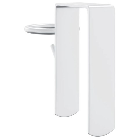 HACZYKI NA KARMIDŁA 3 SZT. PRZENOŚNE SREBRNE STALOWE