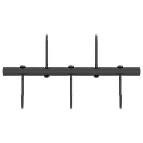 WIESZAK NA OGŁOWIE Z 5 OBROTOWYMI HACZYKAMI CZARNY STALOWY