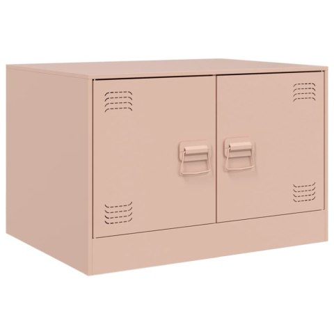 STOLIK KAWOWY RÓŻOWY 67X50X44CM STAL