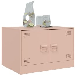 STOLIK KAWOWY RÓŻOWY 67X50X44CM STAL