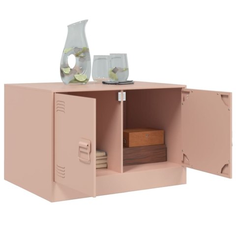 STOLIK KAWOWY RÓŻOWY 67X50X44CM STAL