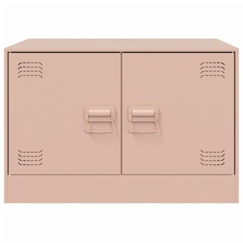 STOLIK KAWOWY RÓŻOWY 67X50X44CM STAL