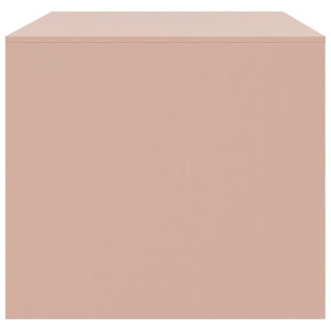 STOLIK KAWOWY RÓŻOWY 67X50X44CM STAL