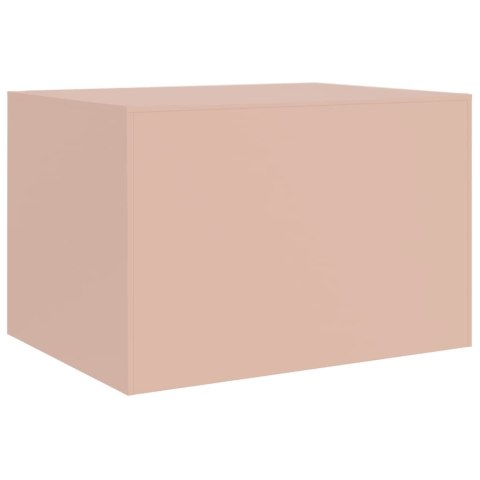 STOLIK KAWOWY RÓŻOWY 67X50X44CM STAL