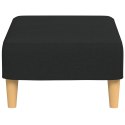 PODNÓŻEK CZARNY 77X55X31CM TAPICEROWANY TKANINĄ