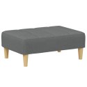 PODNÓŻEK CIEMNOSZARY 77X55X31CM TAPICEROWANY TKANINĄ