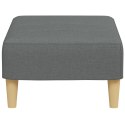 PODNÓŻEK CIEMNOSZARY 77X55X31CM TAPICEROWANY TKANINĄ