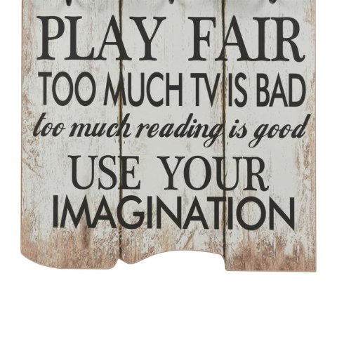 WIESZAK NAŚCIENNY NA OKRYCIA WIERZCHNIE 120X40CM THANK YOU