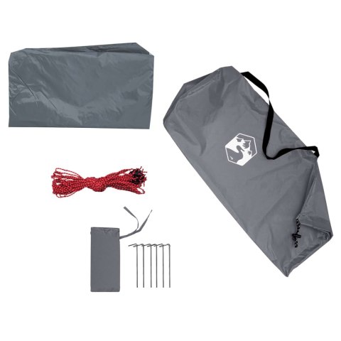 PŁACHTA BIWAKOWA SZARO-POMARAŃCZOWA 500X294CM WODOSZCZELNA