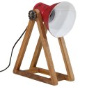 LAMPA STOŁOWA 25 W POSTARZANY CZERWONY 30X17X40CM E27