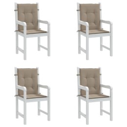 PODUSZKI NA KRZESŁA OGRODOWE 4 SZT. TAUPE 100X50X3CM