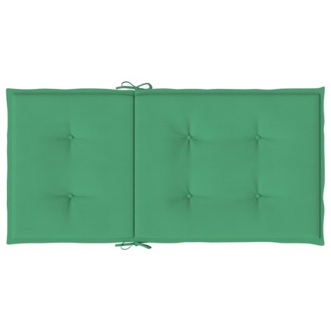 PODUSZKI NA KRZESŁA OGRODOWE 6 SZT. ZIELONE 100X50X3CM