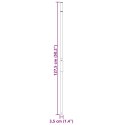 TRZONEK DO WIDEŁ Ø3,5X127,5CM STALOWY CZARNY