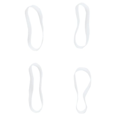 GUMKI DO GRZYWY I OGONA KONIA 2500 SZT. CZARNE SILIKONOWE