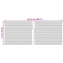 OSŁONY NA OGRODZENIE 10 SZT. 252,5X19CM SZARE PVC
