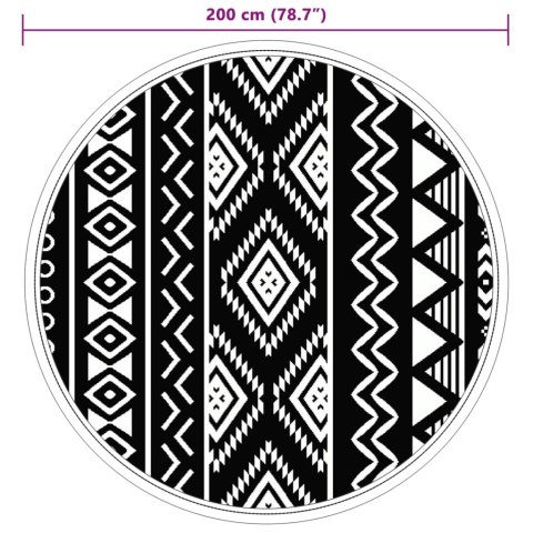 DYWAN NA ZEWNĄTRZ CZARNY Ø200CM PP