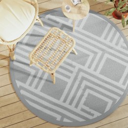 DYWAN NA ZEWNĄTRZ SZARY Ø160CM PP