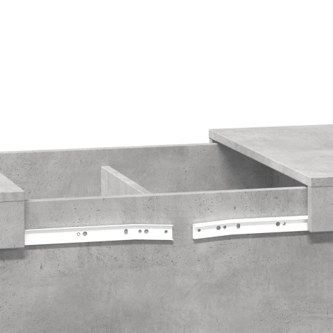 STOLIK KAWOWY SZAROŚĆ BETONU 100X55X40CM
