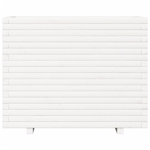 DONICA OGRODOWA BIAŁA 90X60X72,5CM LITE DREWNO SOSNOWE