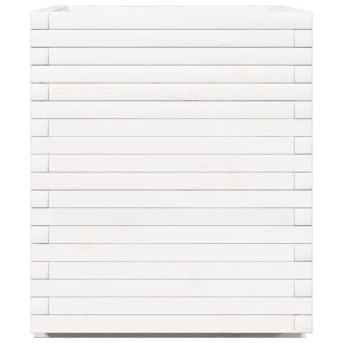 DONICA OGRODOWA BIAŁA 90X60X72,5CM LITE DREWNO SOSNOWE