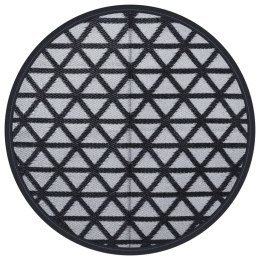 DYWAN NA ZEWNĄTRZ CZARNY Ø120CM PP