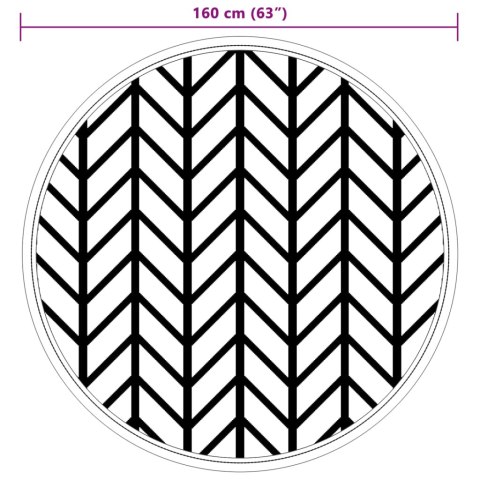 DYWAN NA ZEWNĄTRZ SZARY Ø160CM PP