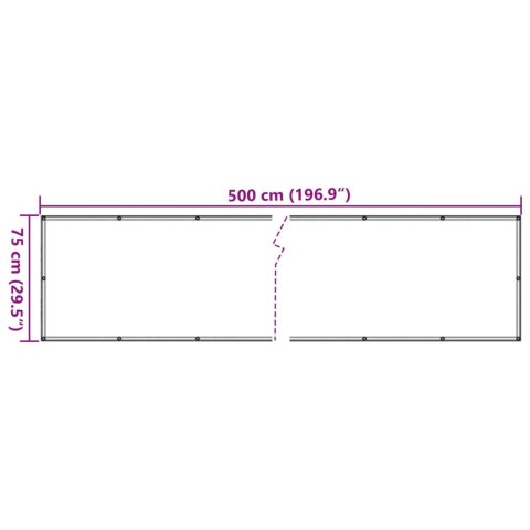 OSŁONA NA OGRODZENIE BIAŁA 500X75M PVC