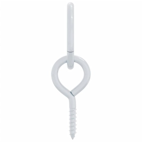 KÓŁKA UWIĄZOWE ZE ŚRUBAMI OCZKOWYMI 3 SZT. SREBRNE STALOWE