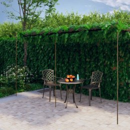 PERGOLA OGRODOWA ANTYCZNY BRĄZ 6X3X2,5M ŻELAZO