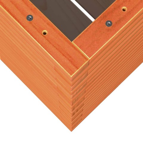 DONICA OGRODOWA WOSKOWY BRĄZ 90X60X72,5CM DREWNO SOSNOWE