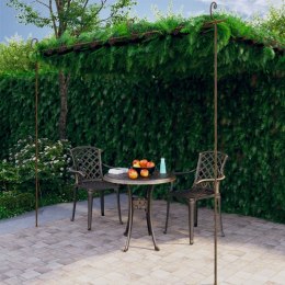 PERGOLA OGRODOWA ANTYCZNY BRĄZ 4X3X2,5M ŻELAZO